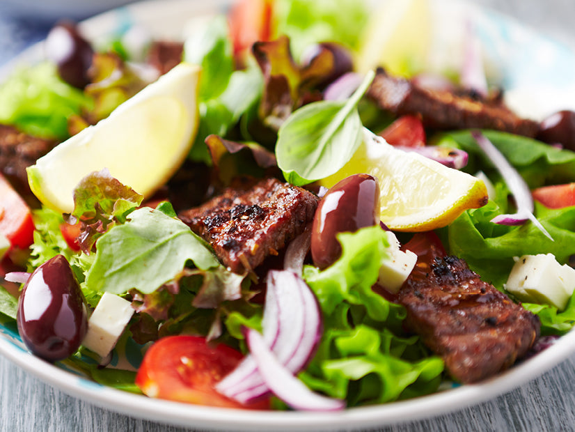 Grilled Steak, Tempeh, or Tofu Salad with Holy Chipotle! Dressing