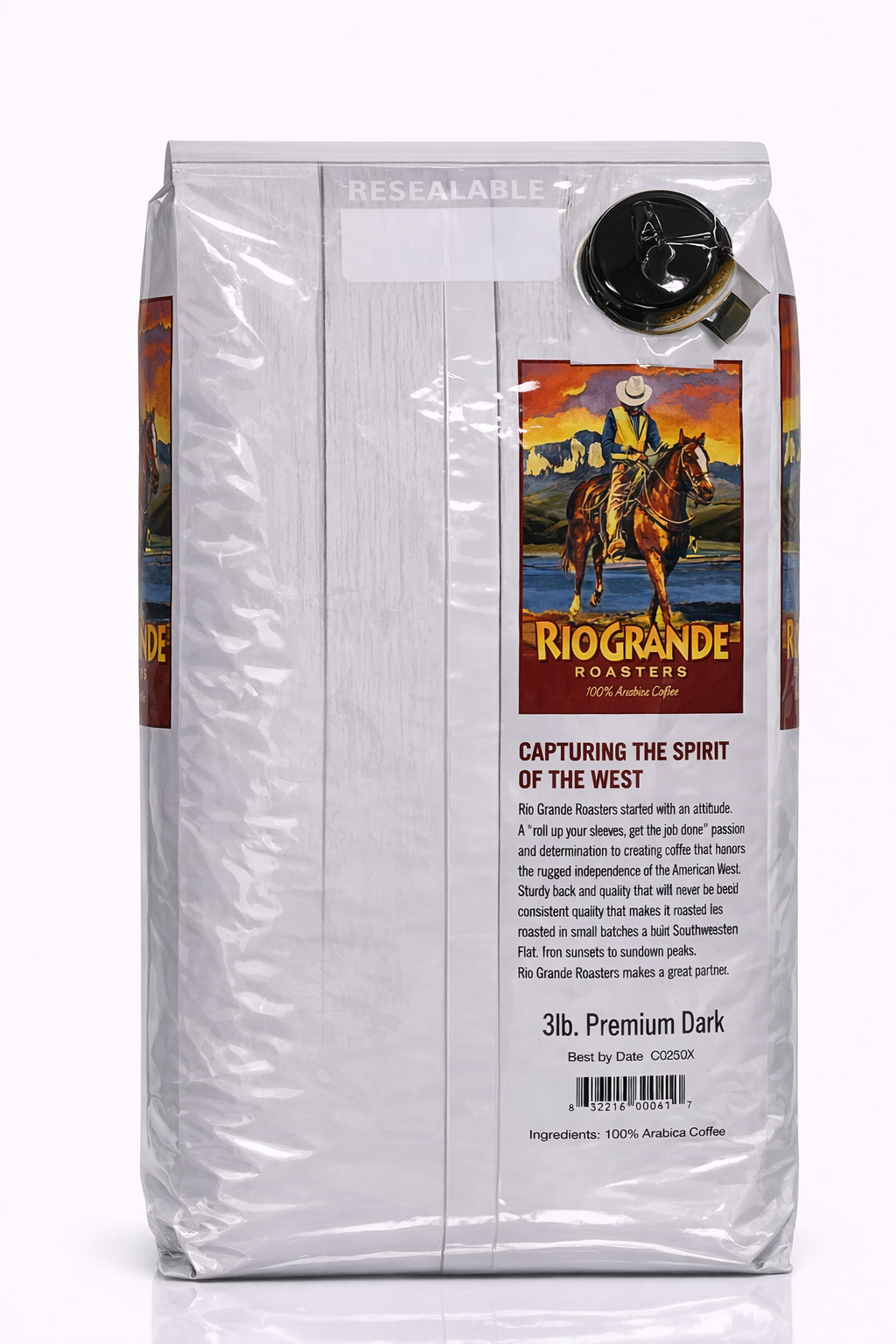 RIO GRANDE ROASTERS WB Premium Dark Coffee 3 Lbs