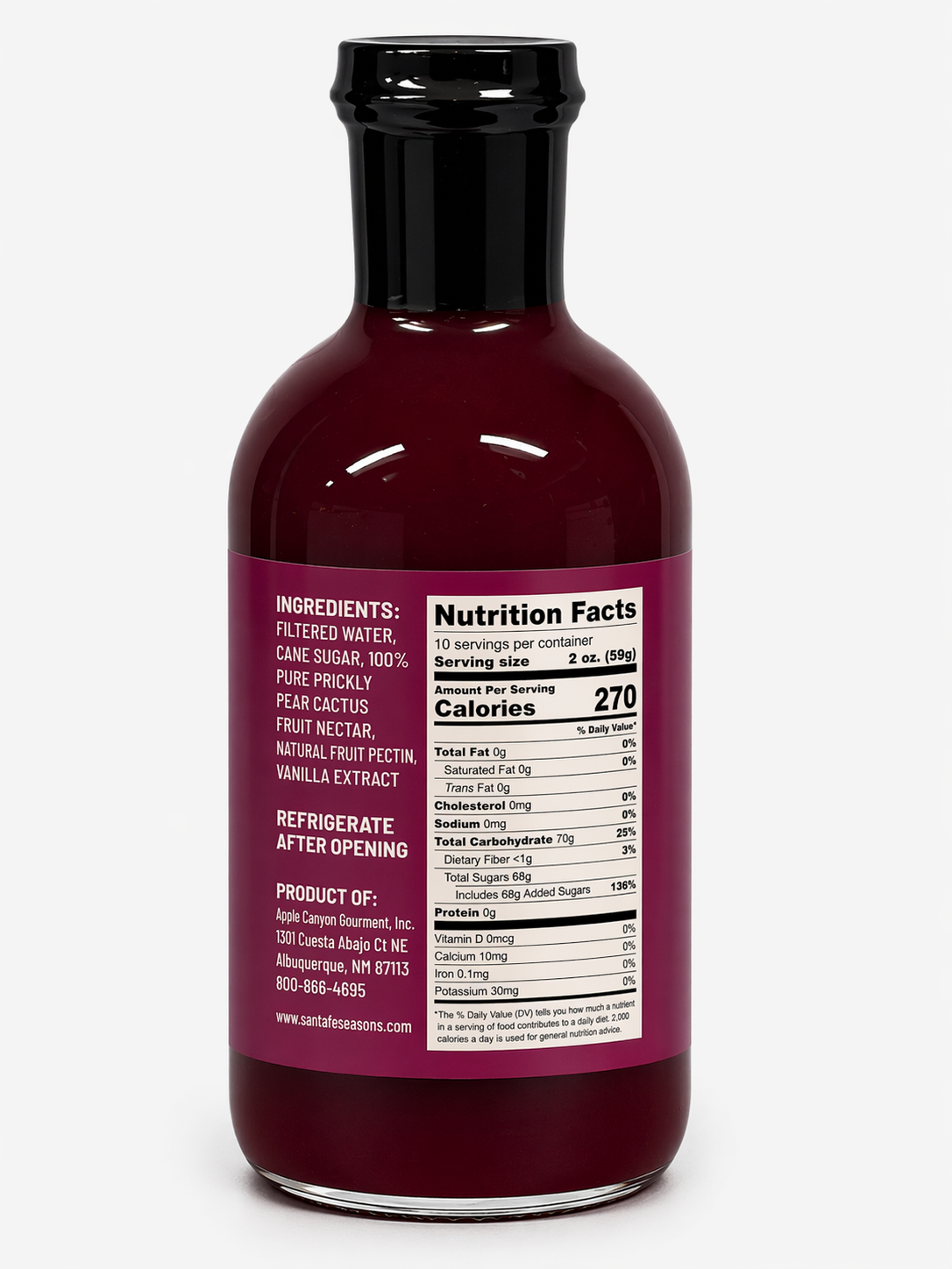 prickly pear cactus syrup near me Santa FE Seasons Prickly Pear Cactus Syrup 20oz (590g)