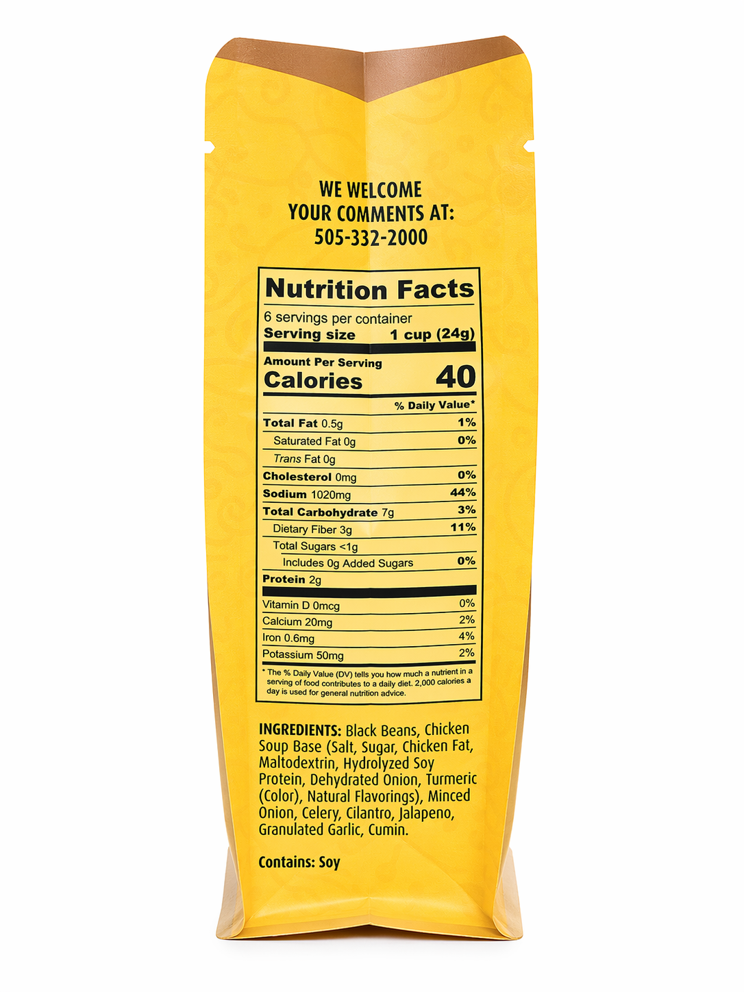 SANTA FE SEASONS Southwest Black Bean Soup Mix