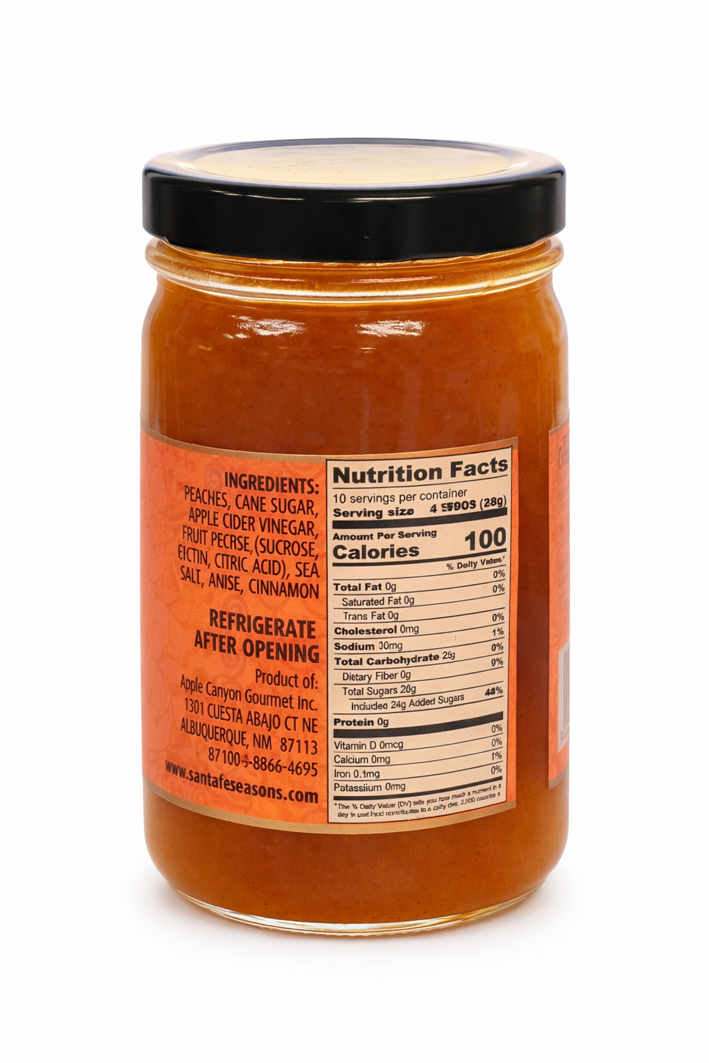 SANTA FE SEASONS Biscochito Peach Jam