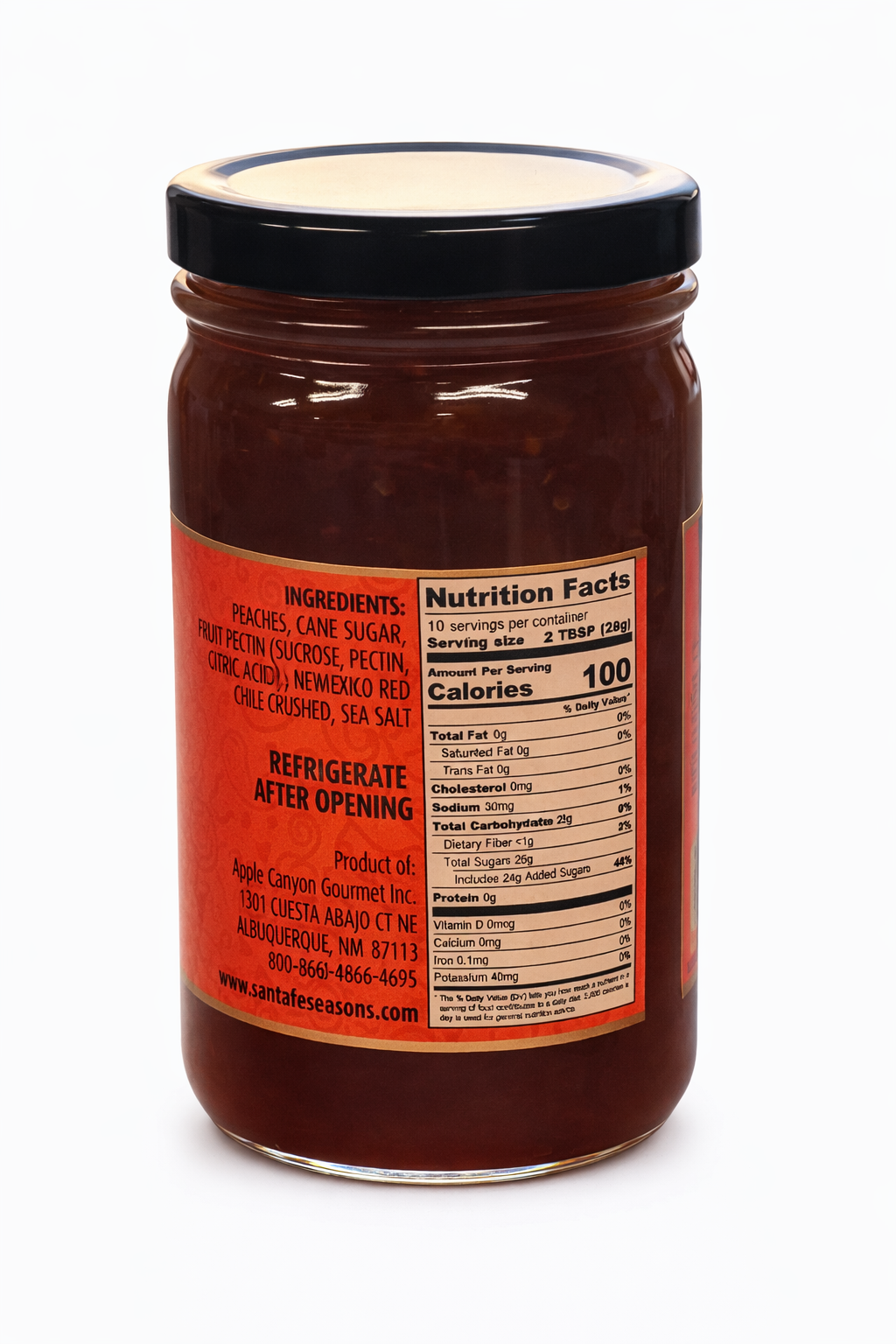 SANTA FE SEASONS Red Chile Peach Jam