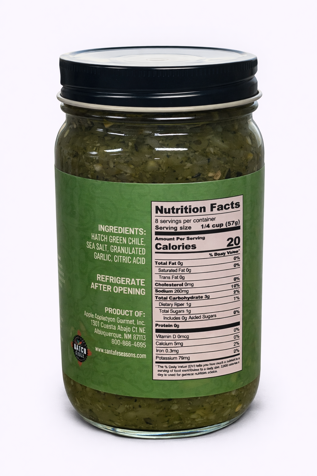 SANTA FE SEASONS Roasted Green Chile HOT