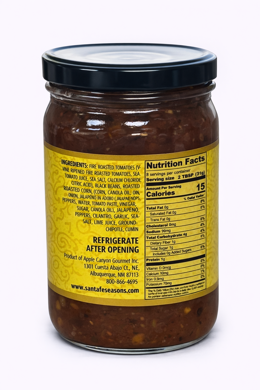 SANTA FE SEASONS Roasted Corn & Black Bean Salsa