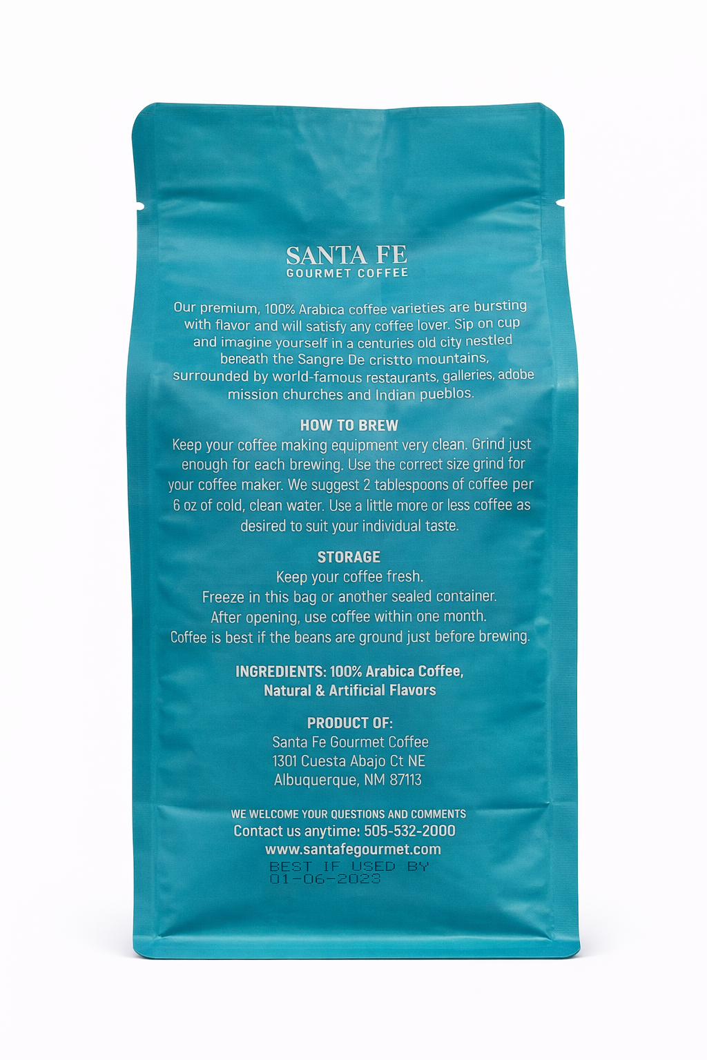 SANTA FE GOURMET Chocolate Piñon Coffee WB