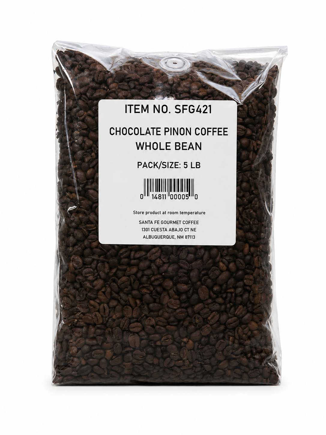SANTA FE GOURMET WB Chocolate Piñon Coffee 5 lbs