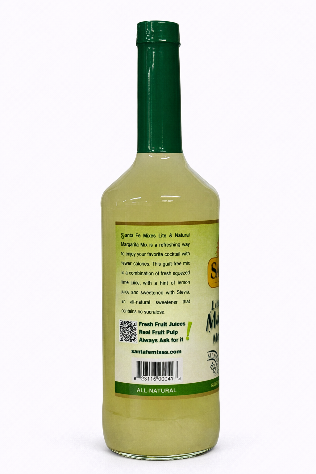 SANTA FE MIXES Lite & Natural Sugar Free Stevia Margarita 32 oz.