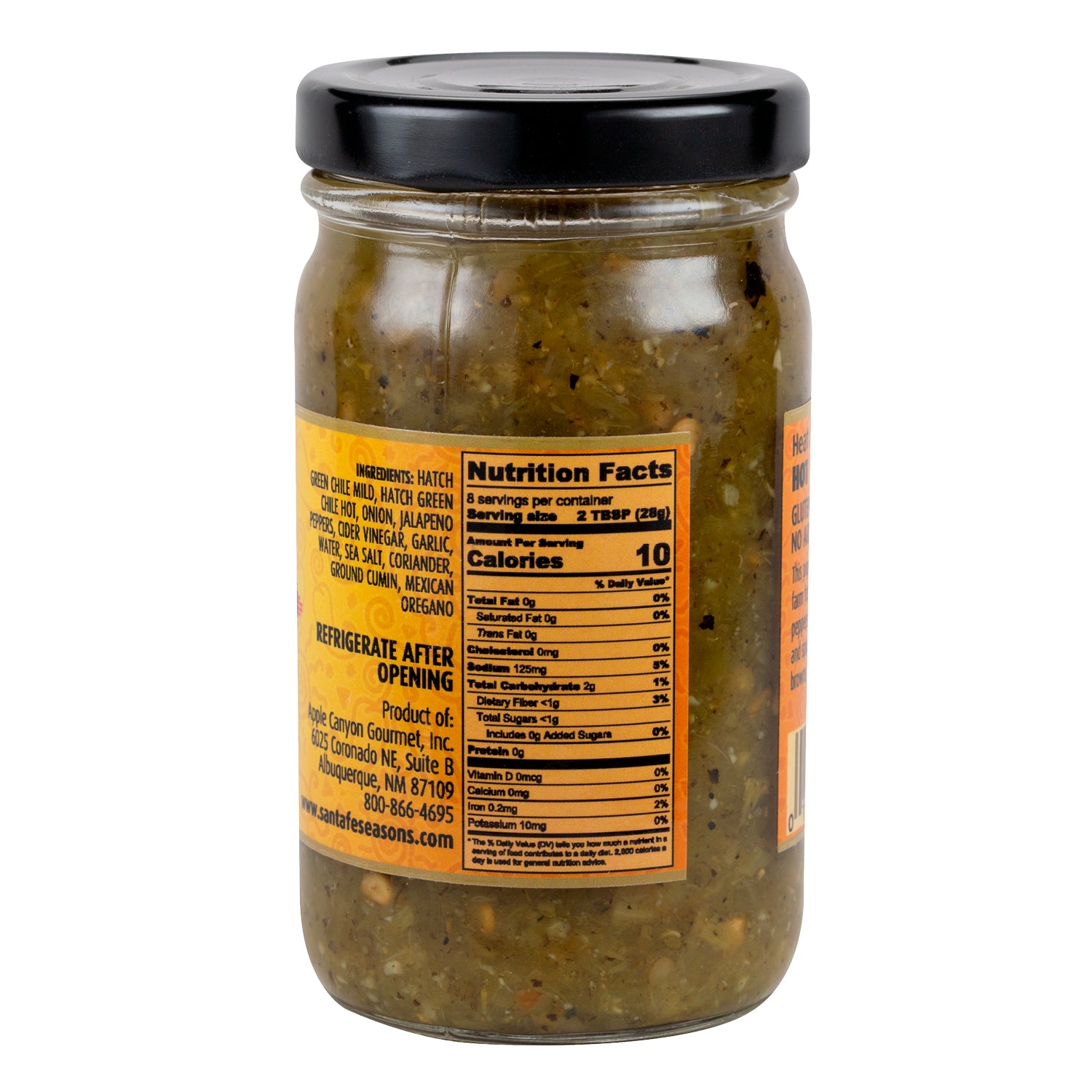 8oz Fire Roasted Green Chile Salsa
