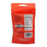 Chocolate Cartel Dark Chocolate & Red Chile Almonds, back label with ingredients and nutrition facts