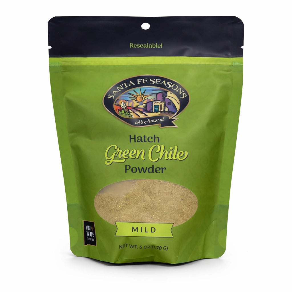 Santa Fe Seasons Hatch Certified Green Chile Powder, Mild, front of package