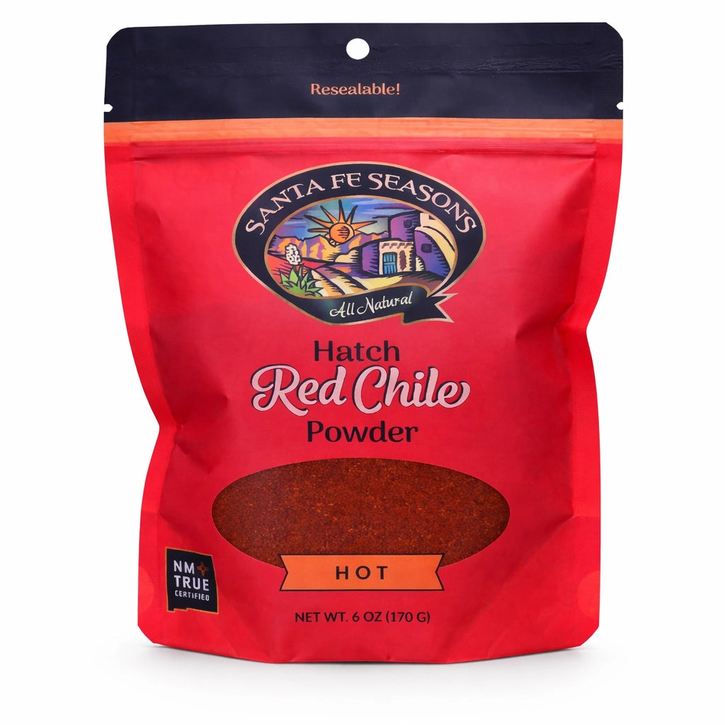Santa Fe Seasons Hatch Certified Red Chile Powder, Hot, front of package