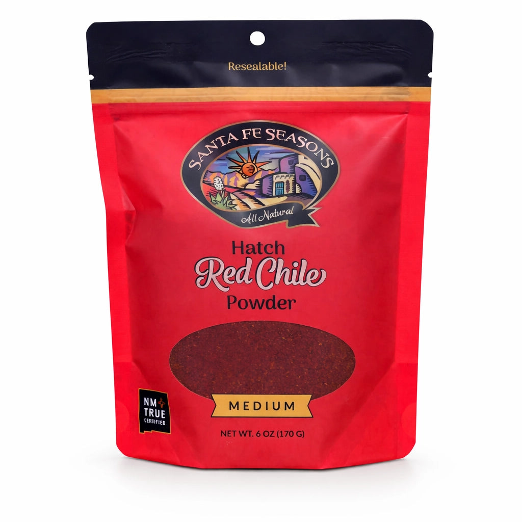 Santa Fe Seasons Hatch Certified Red Chile Powder, Medium, front of package