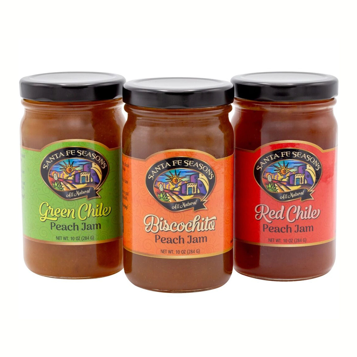 Just Peachy Peach Jam Sampler Gift Set, front of package