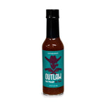 Outlaw Gunpowder Hot Sauce (Chipotle), front of bottle