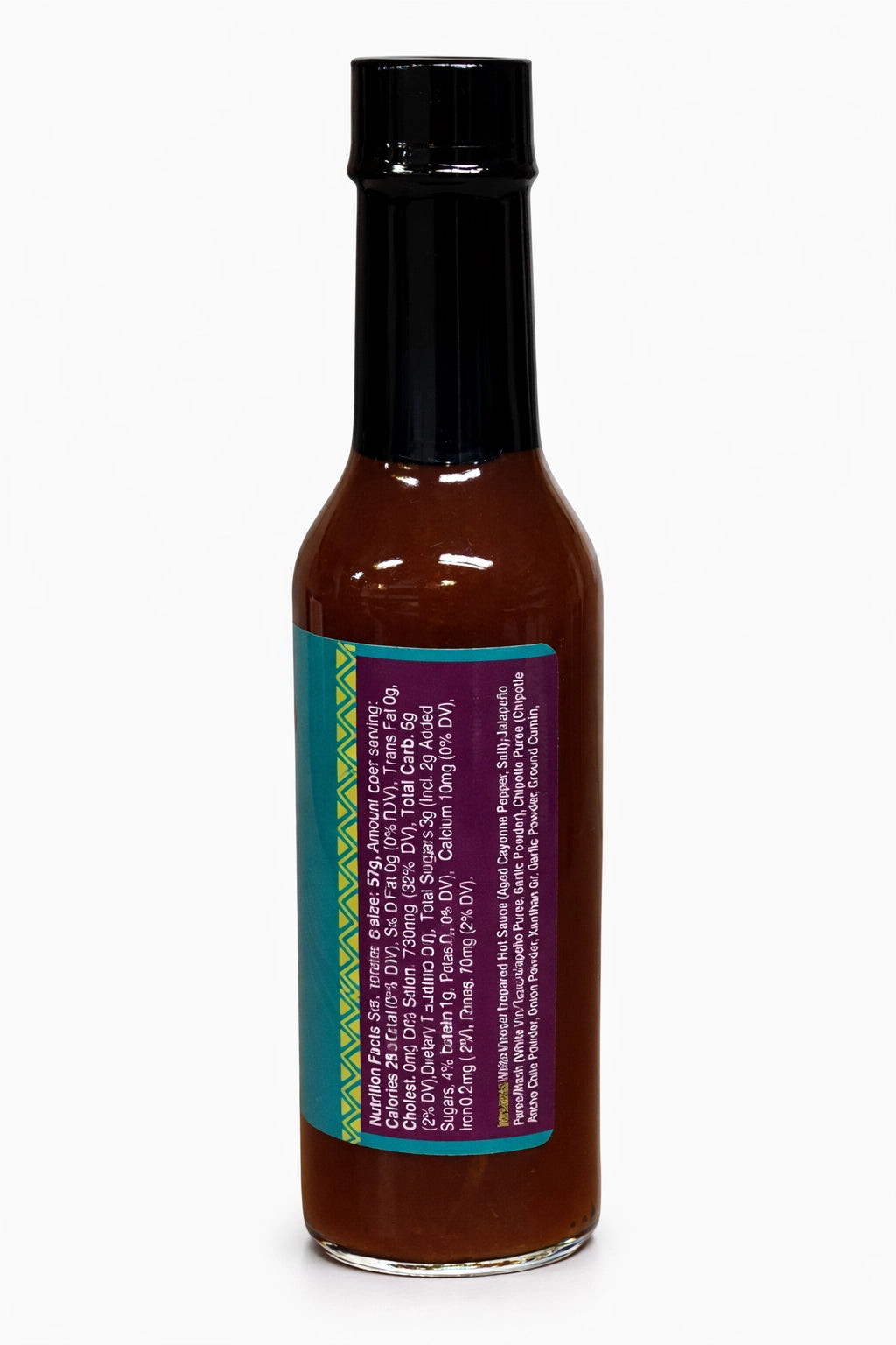 Outlaw Gunpowder Hot Sauce (Chipotle), ingredient list