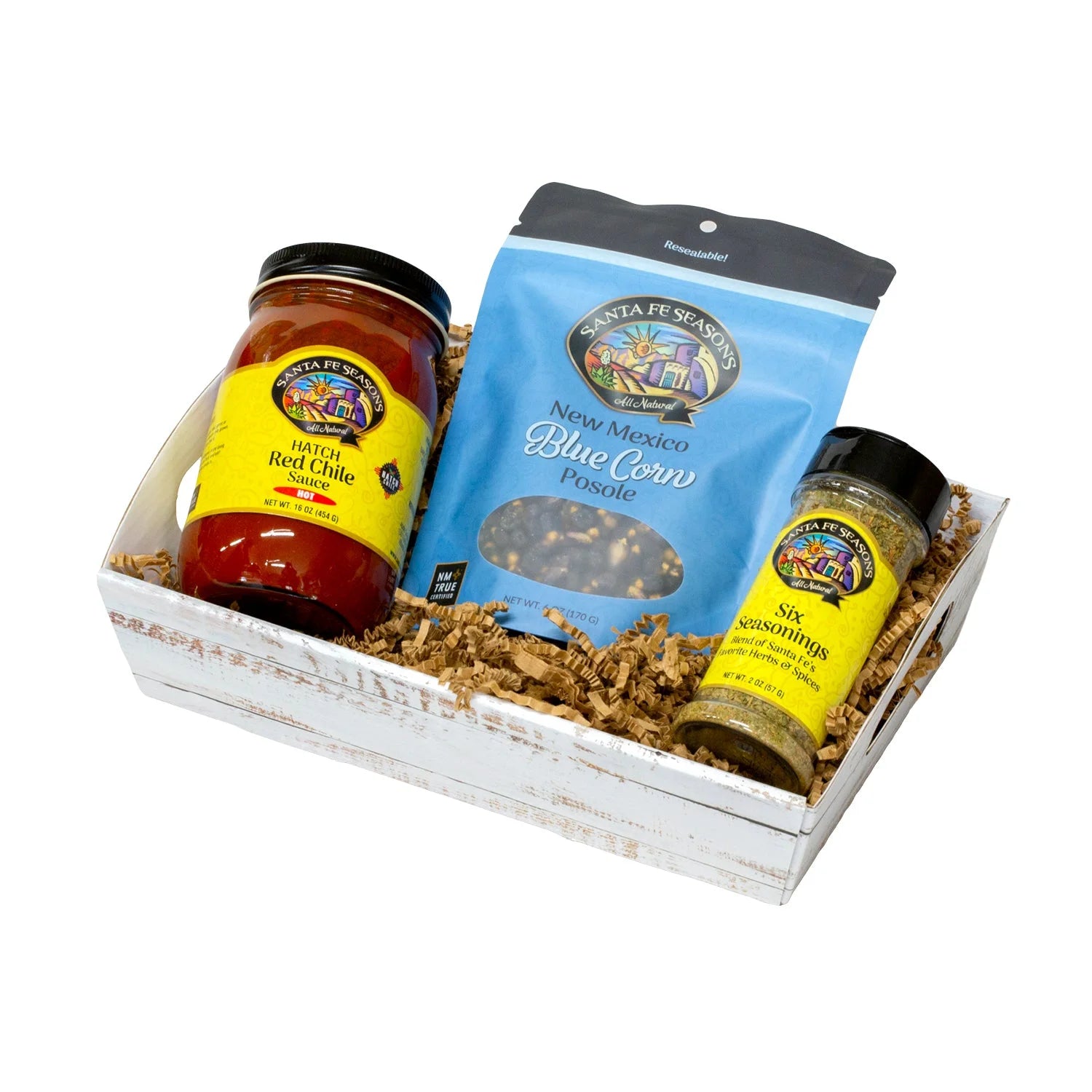 Posole Meal Gift Set, Blue corn, Hot spice level, front of package