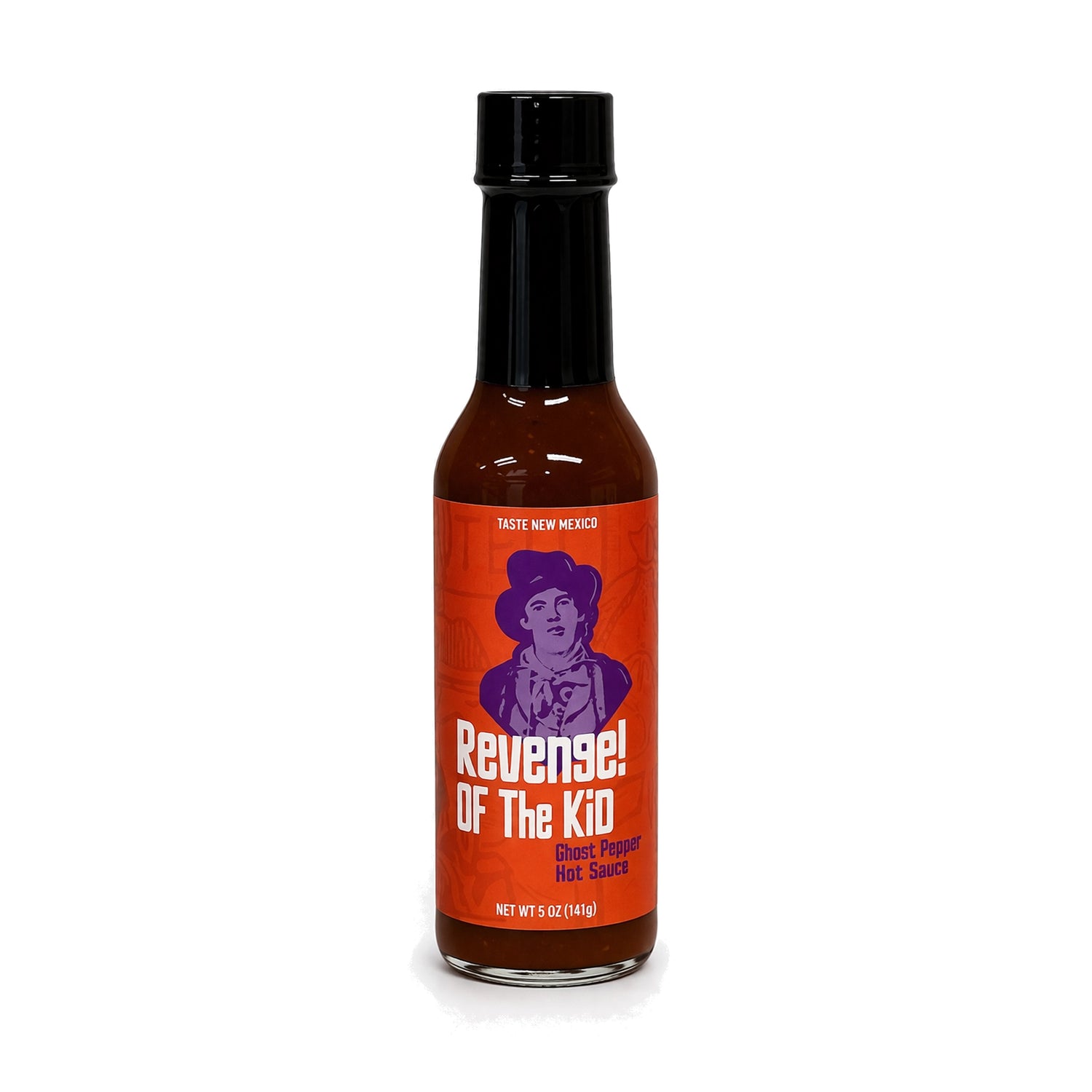 Revenge of the Kid Hot Sauce (Ghost Pepper), front of bottle