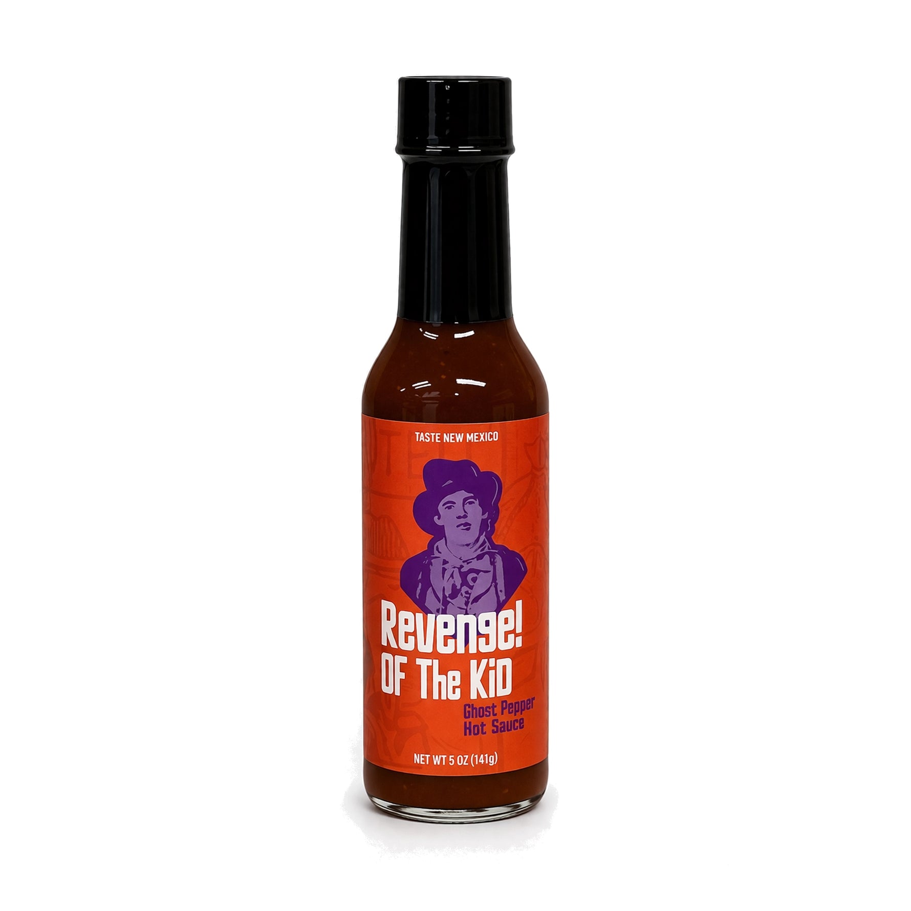 Revenge of the Kid Hot Sauce (Ghost Pepper), front of bottle