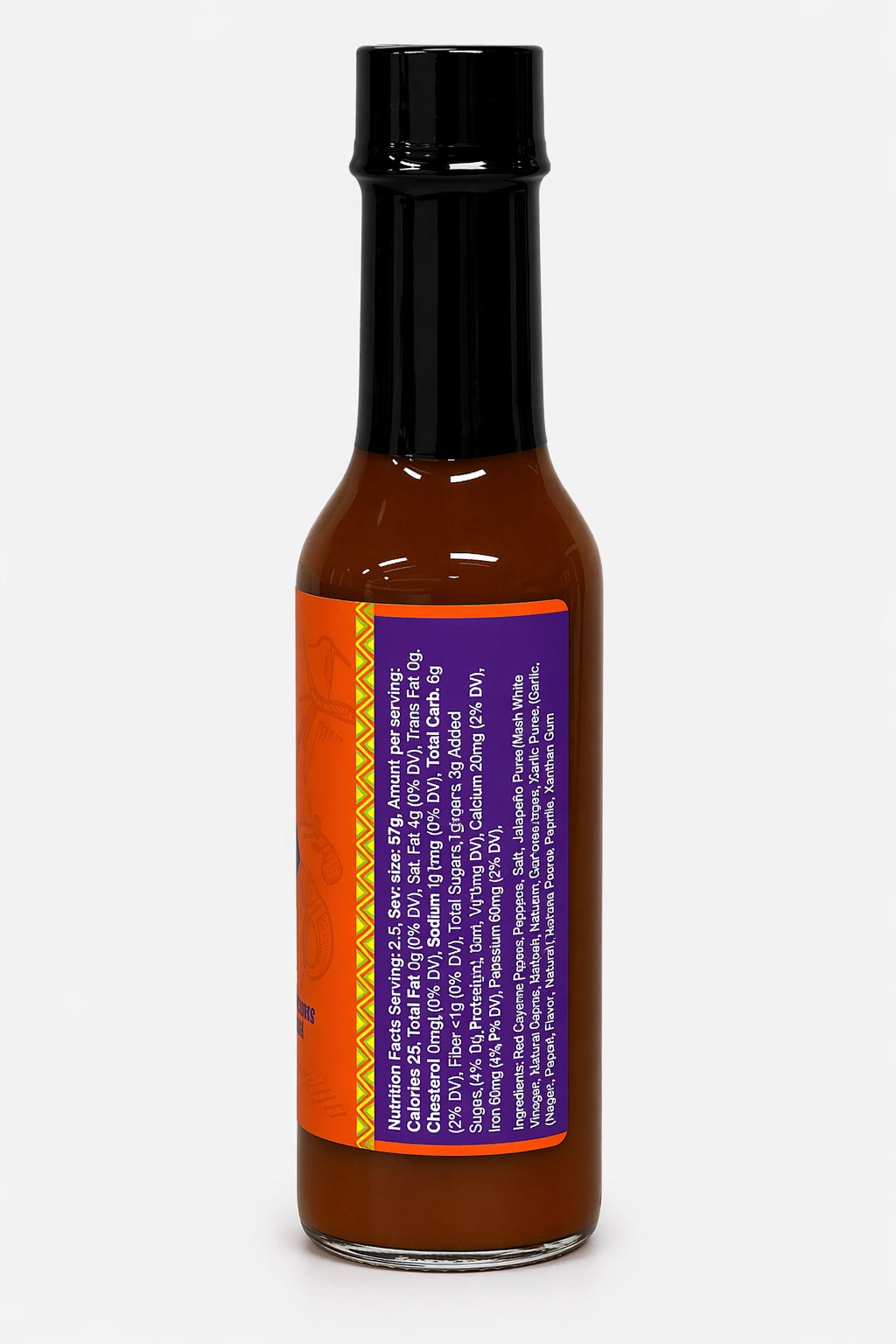 Revenge of the Kid Hot Sauce (Ghost Pepper), ingredient list