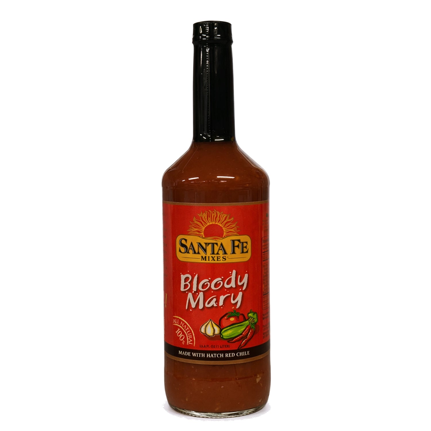 Santa Fe Mixes Bloody Mary Mix, front of bottle