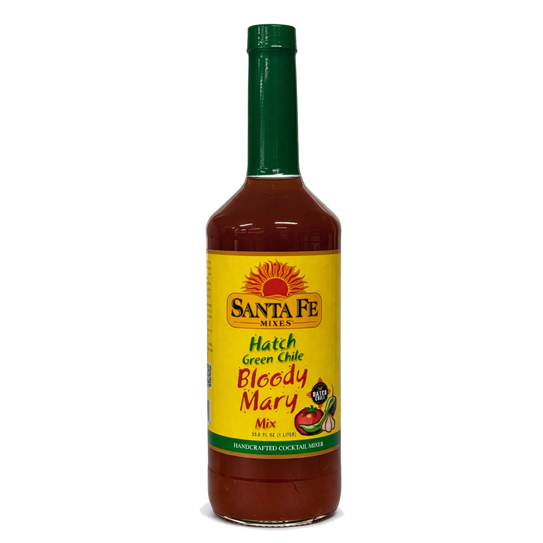 Santa Fe Mixes Hatch Green Chile Bloody Mary Mix, front of bottle