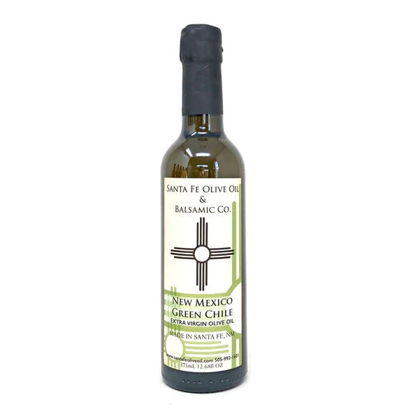 Santa Fe Olive Oil Co. New Mexico Green Chile Extra Virgin Olive Oil, front view