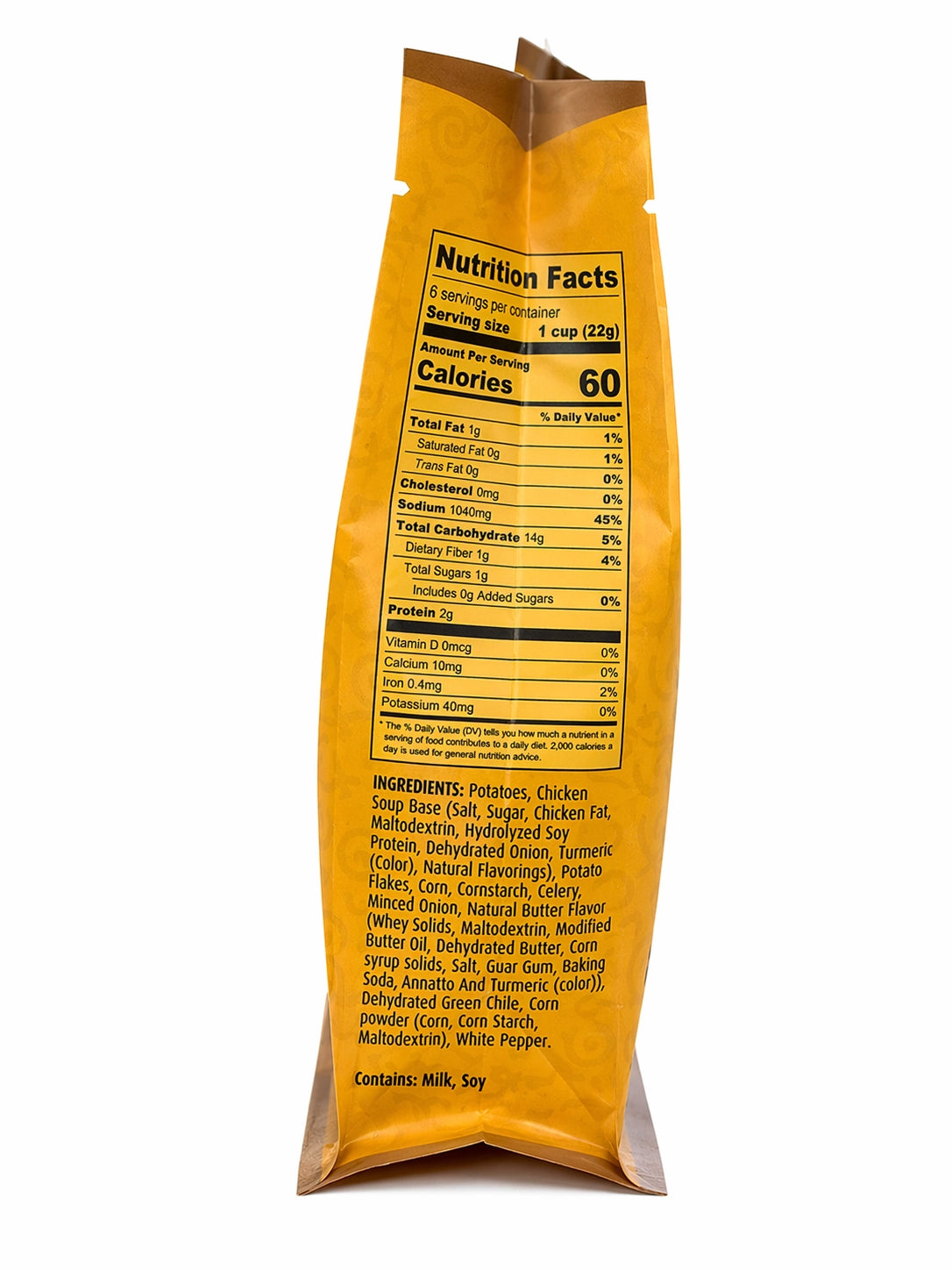 Santa Fe Seasons Hatch Green Chile Corn Chowder Soup Mix, ingredient list
