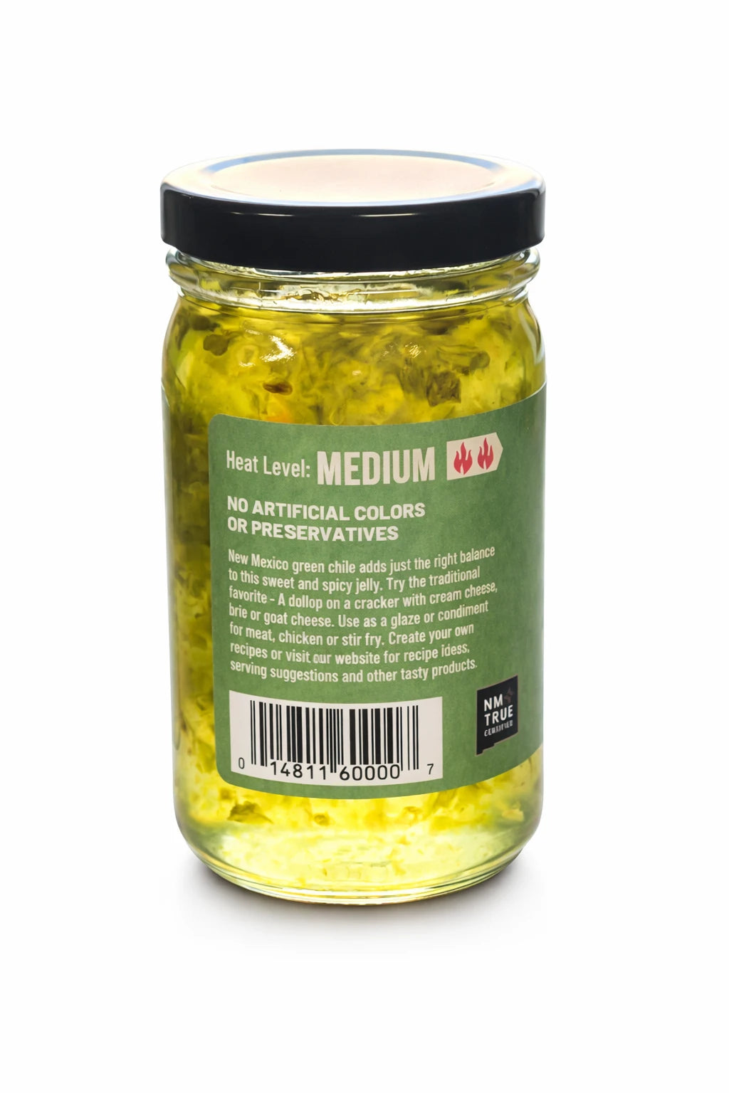 Santa Fe Seasons Green Chile Jelly, recipe suggestion card