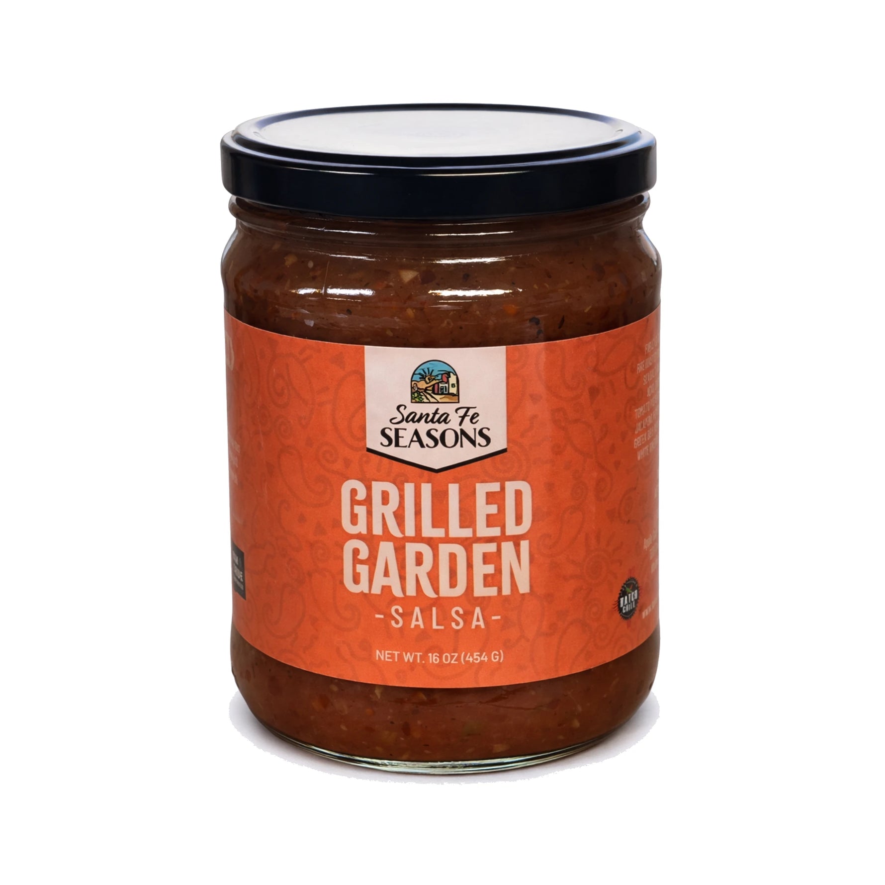 Santa Fe Seasons Grilled Garden Salsa, front of jar