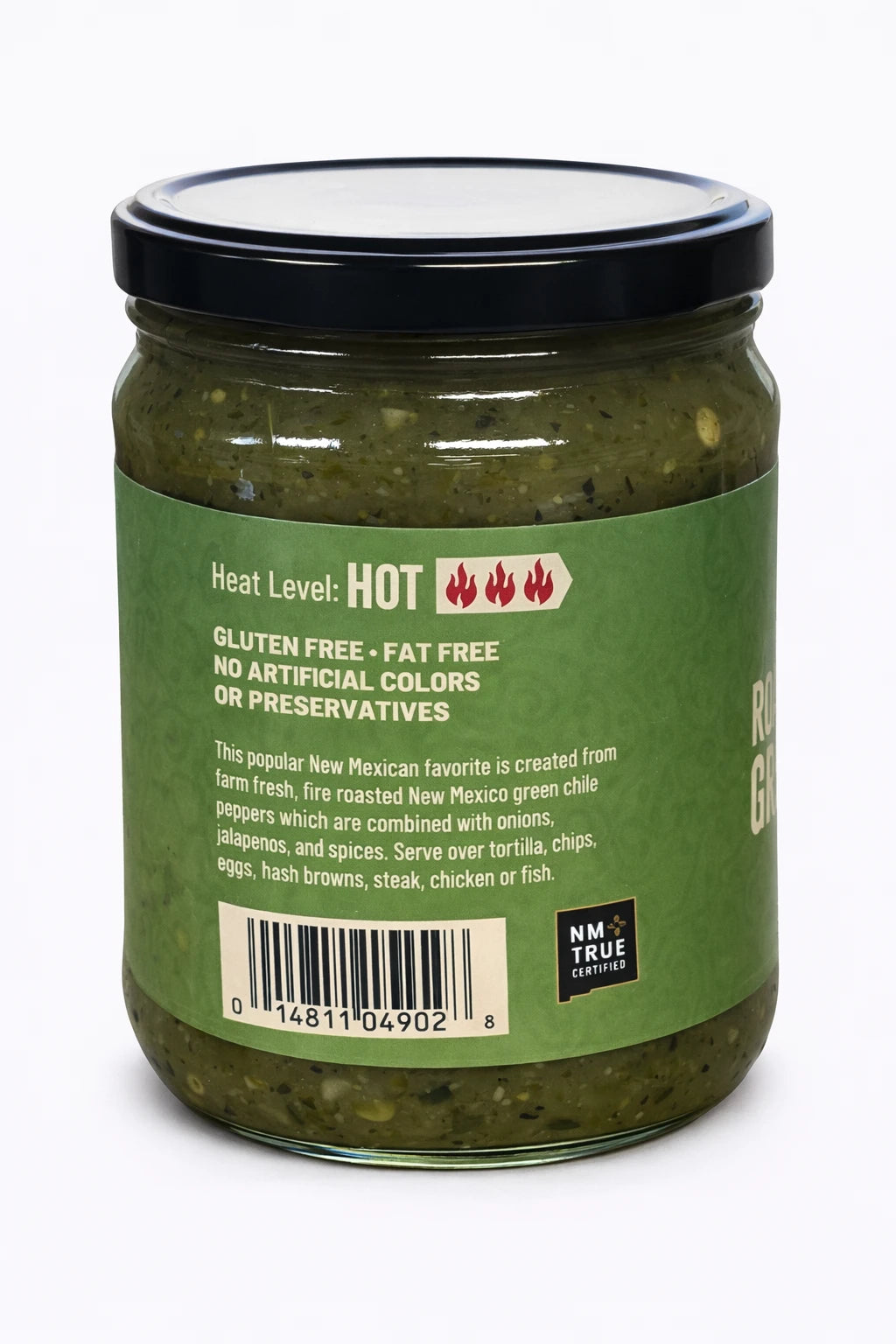Santa Fe Seasons Hatch Fire Roasted Green Chile Salsa, recipe suggestion card