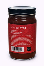 Santa Fe Seasons Hatch Red Chile Sauce, Hot heat level, recipe suggestion card