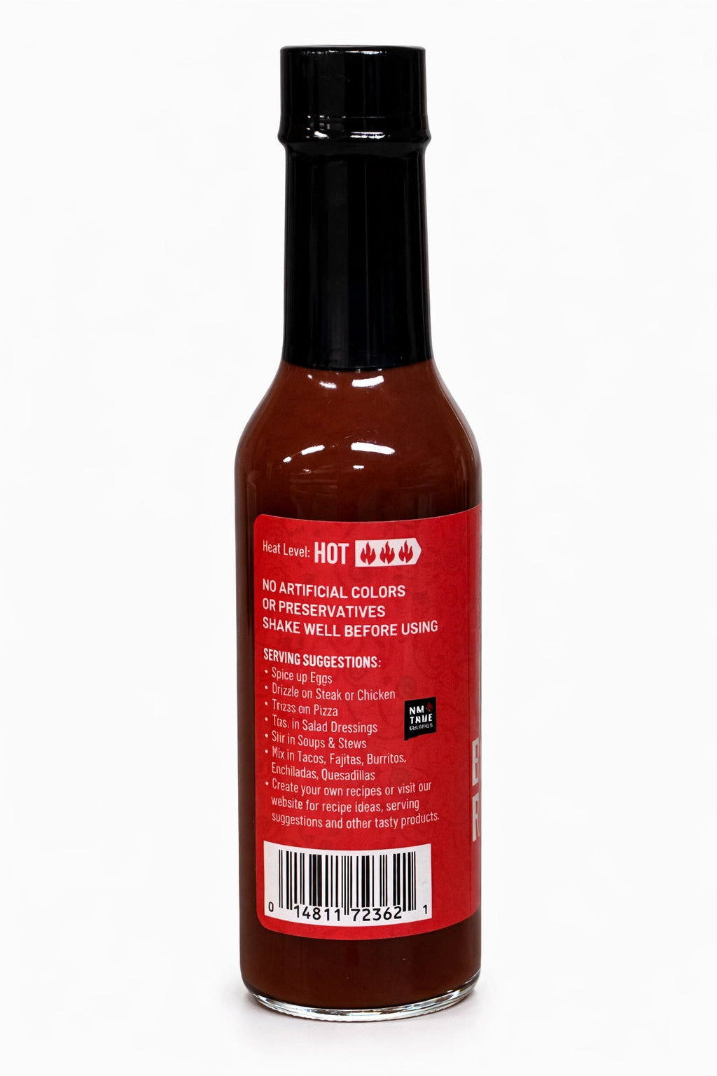 Santa Fe Seasons Red Chile Hot Sauce, recipe suggestion card