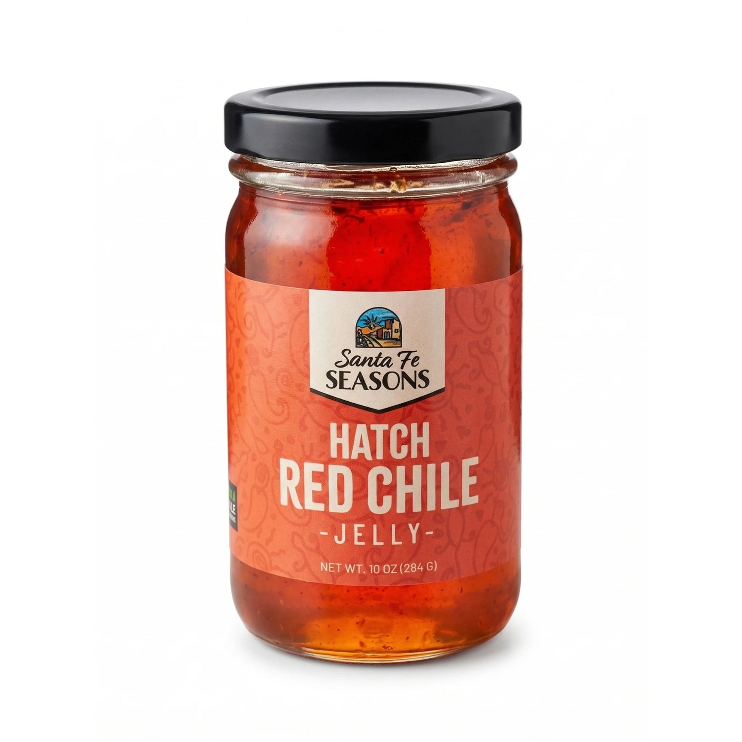 Santa Fe Seasons Red Chile Jelly, front of jar
