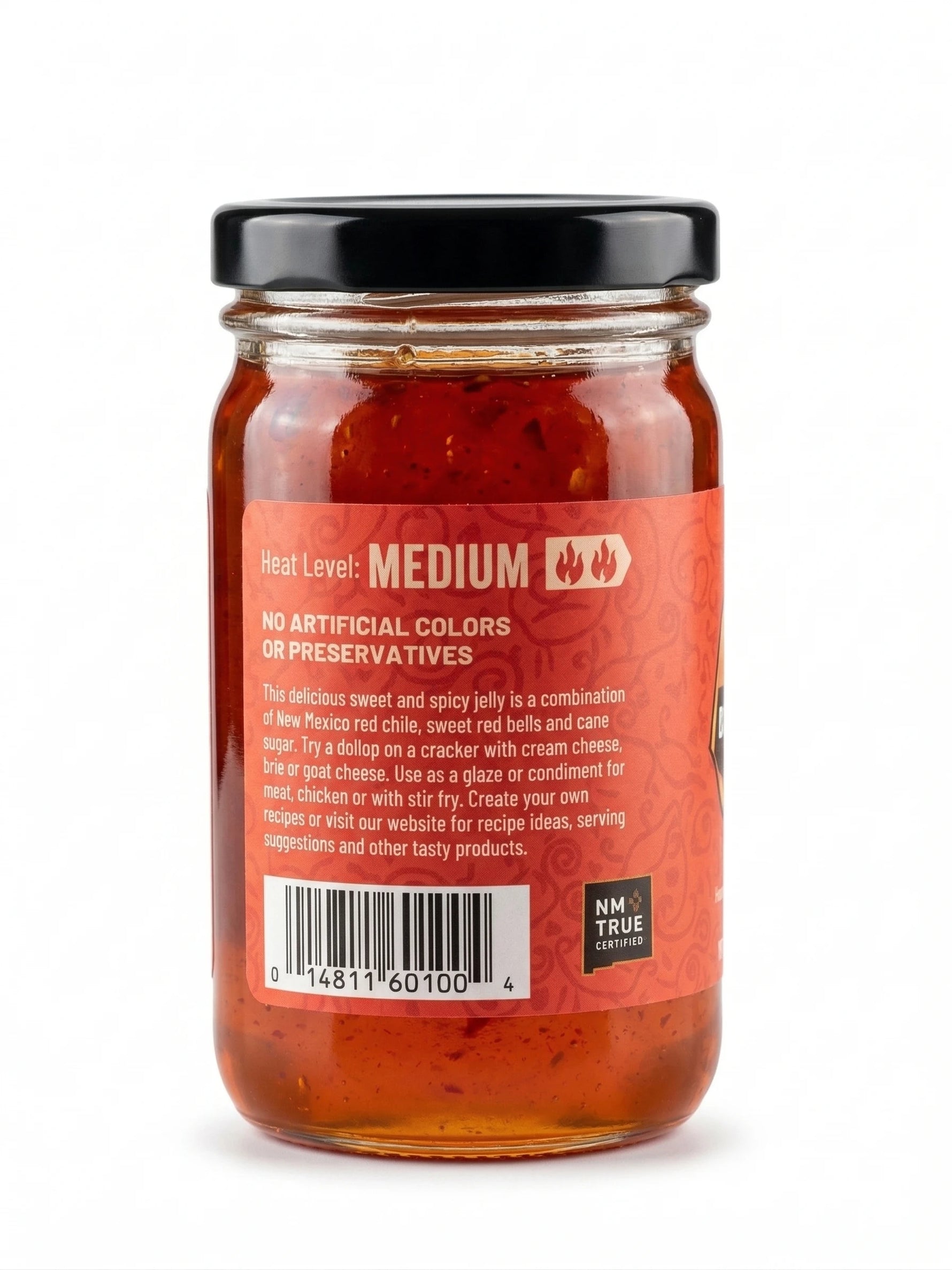 Santa Fe Seasons Red Chile Jelly, recipe suggestion card