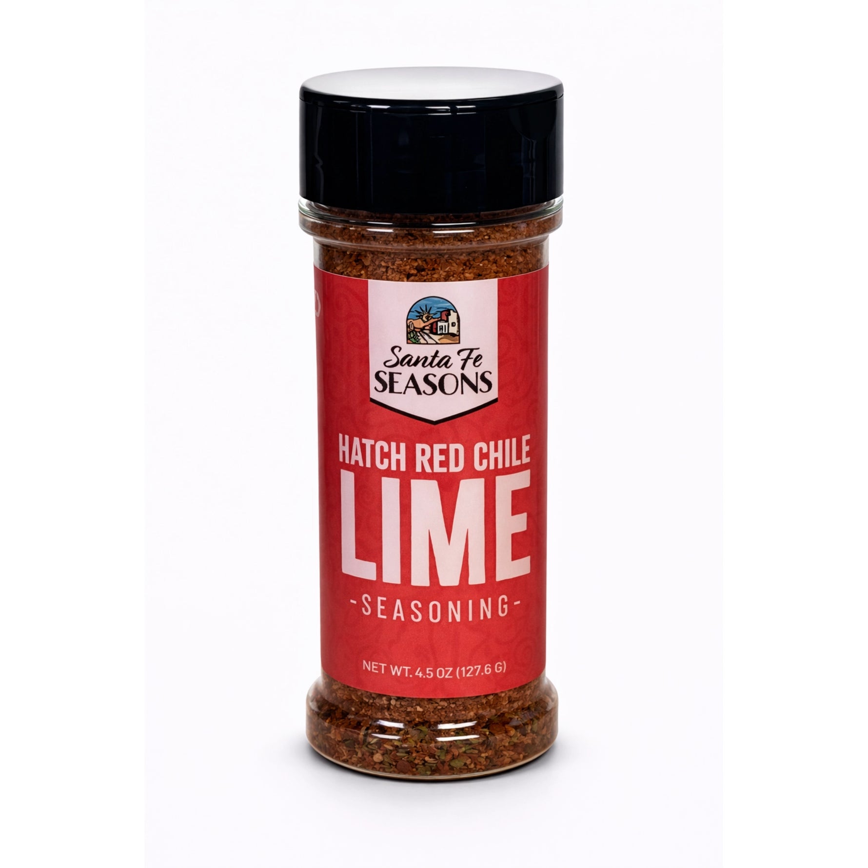 Santa Fe Seasons Hatch Red Chile Lime Seasoning, front of jar