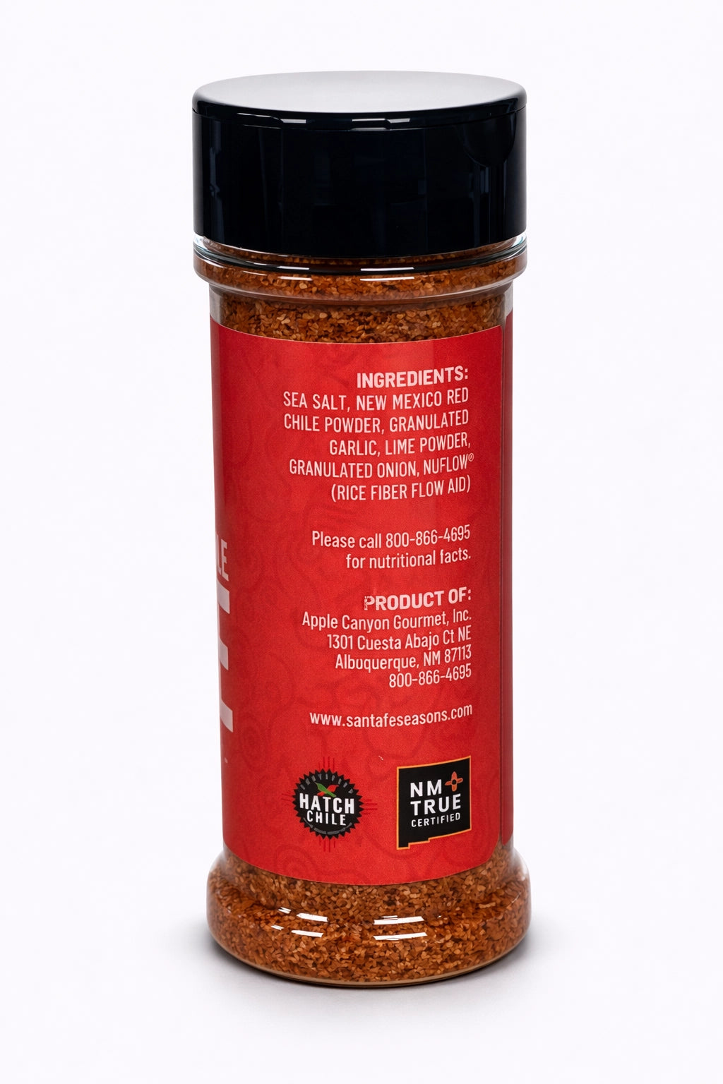 Santa Fe Seasons Hatch Red Chile Lime Seasoning, ingredient list