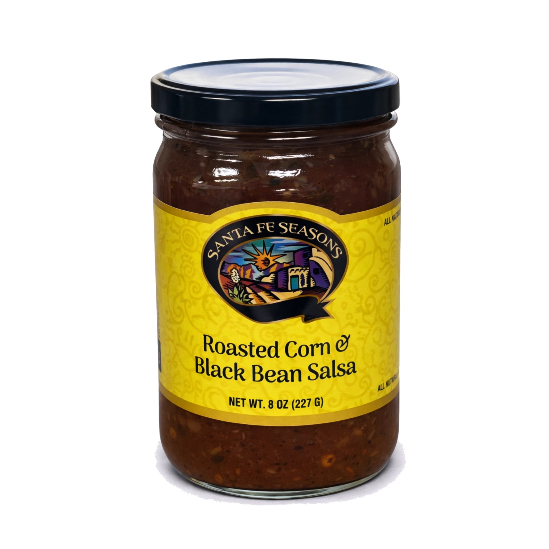 Santa Fe Seasons Roasted Corn & Black Bean Salsa, front of jar