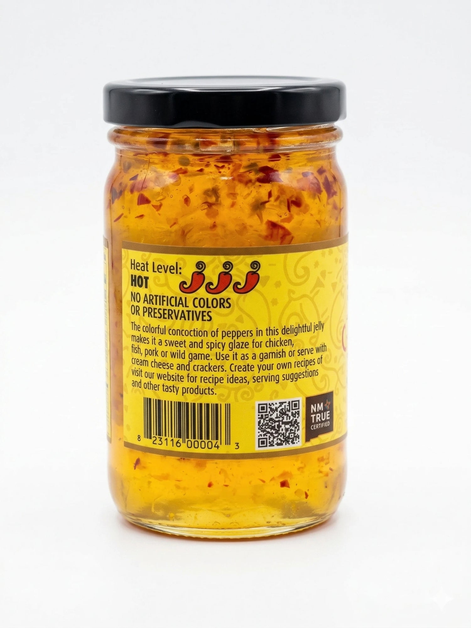 Santa Fe Seasons Seven Pepper Jelly, recipe suggestion card