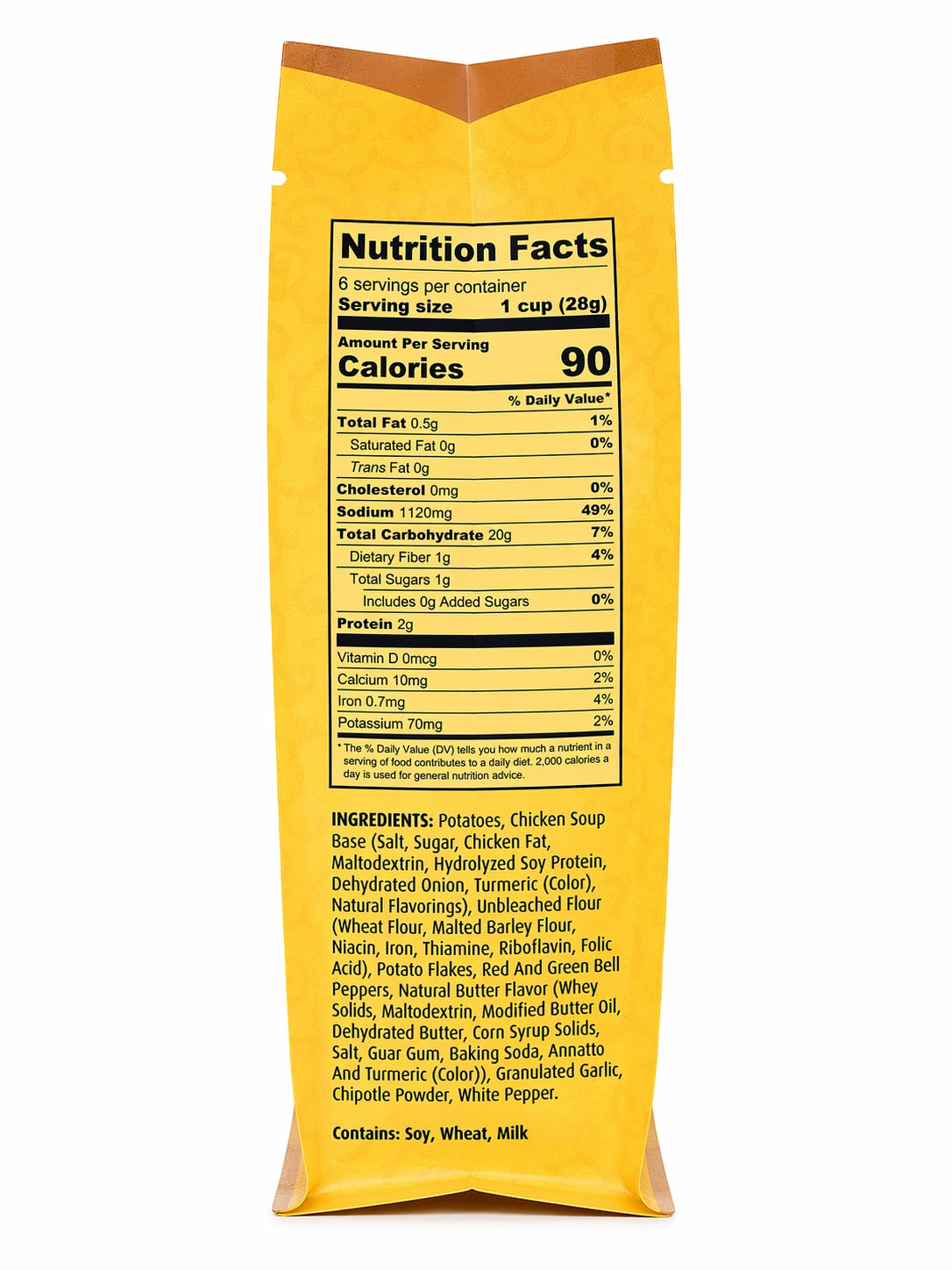 Santa Fe Seasons Spicy Potato Soup Mix, ingredient list