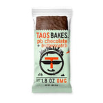 Taos Bakes PB Chocolate + Butterscotch Bar, 1.8 oz, front of package